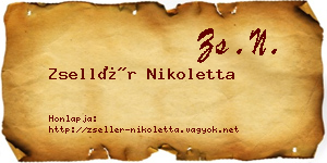 Zsellér Nikoletta névjegykártya